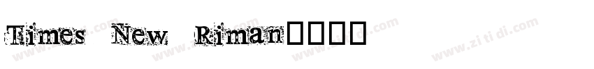 Times New Riman字体转换